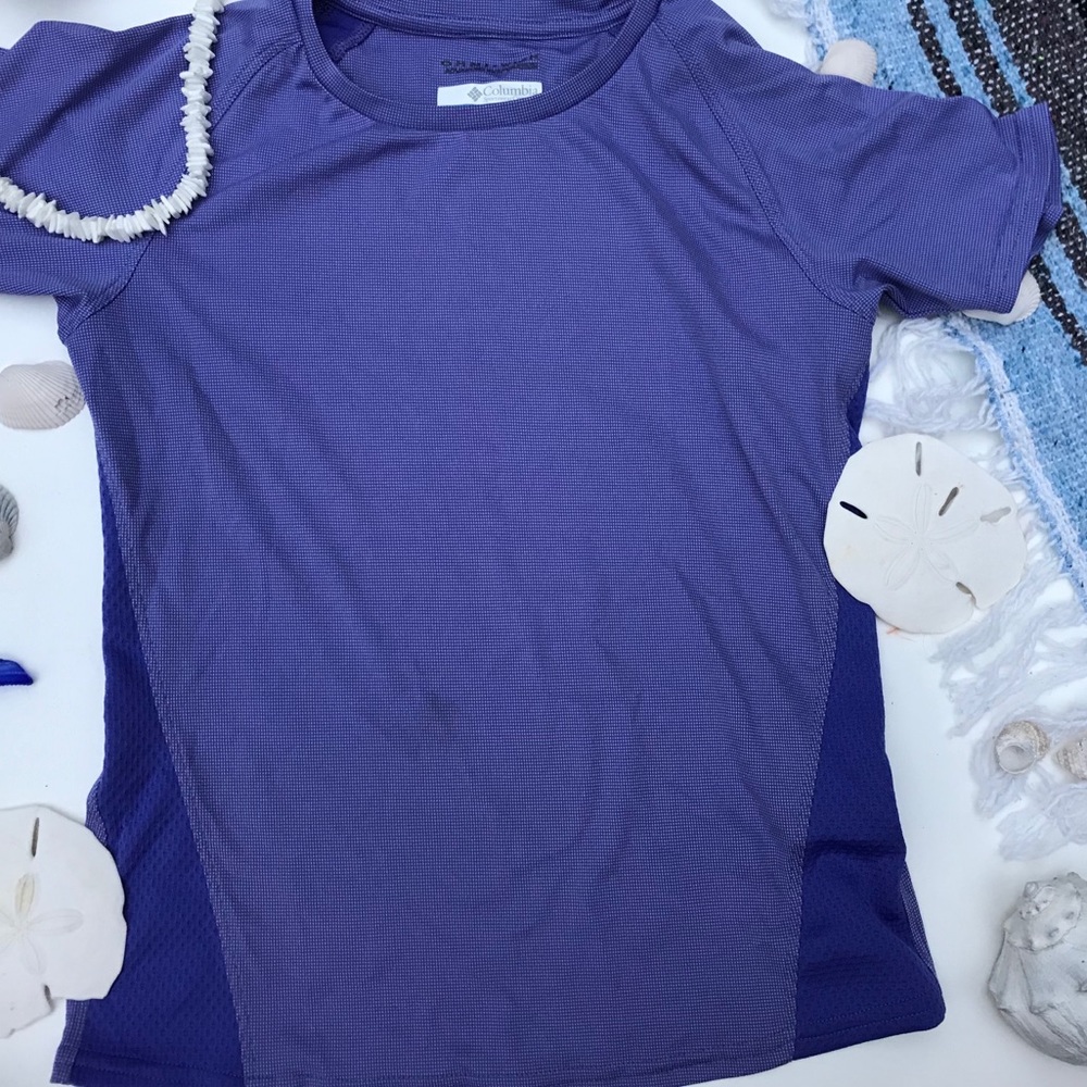 Columbia purple athletic shirt
